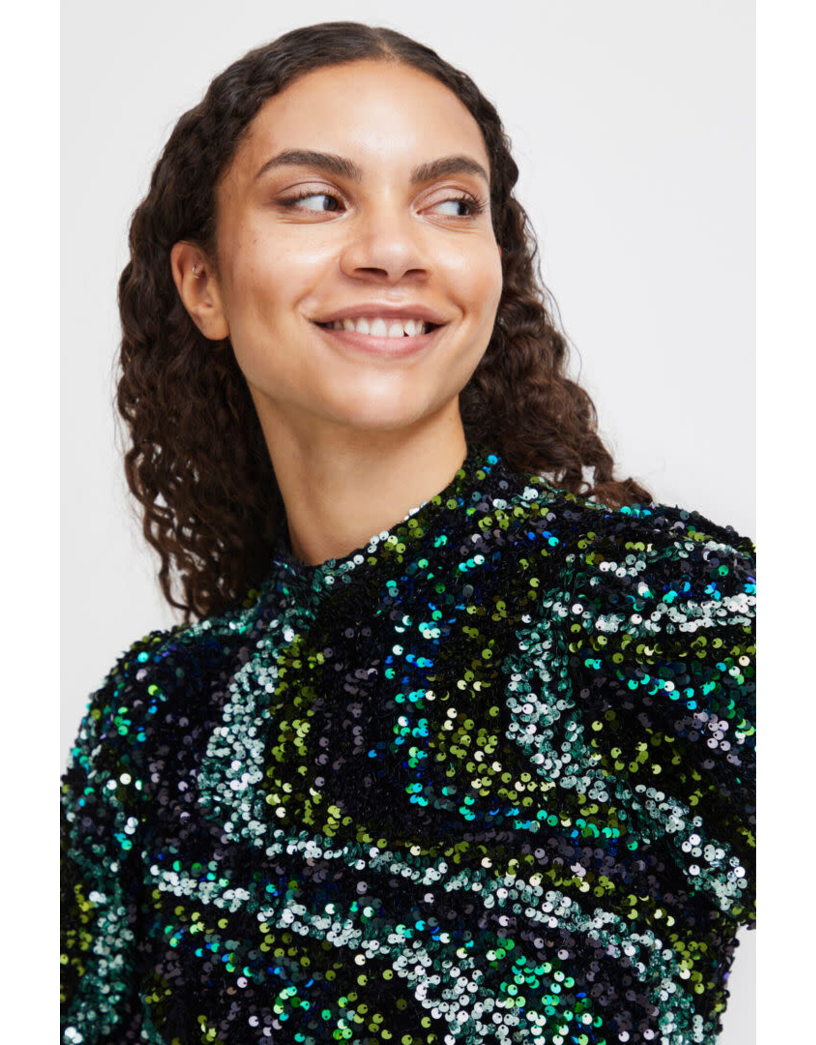 b.young b.young - Samio blouse - Sequince (black mix)