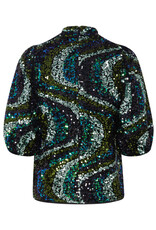 b.young b.young - Samio blouse - Sequince (black mix)