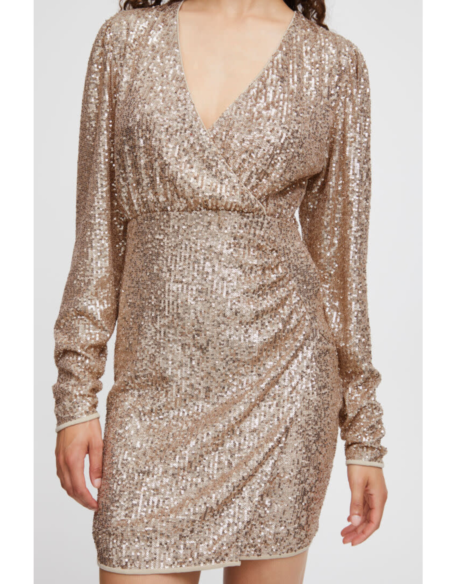 b.young b.young - Solia wrap dress (cement)