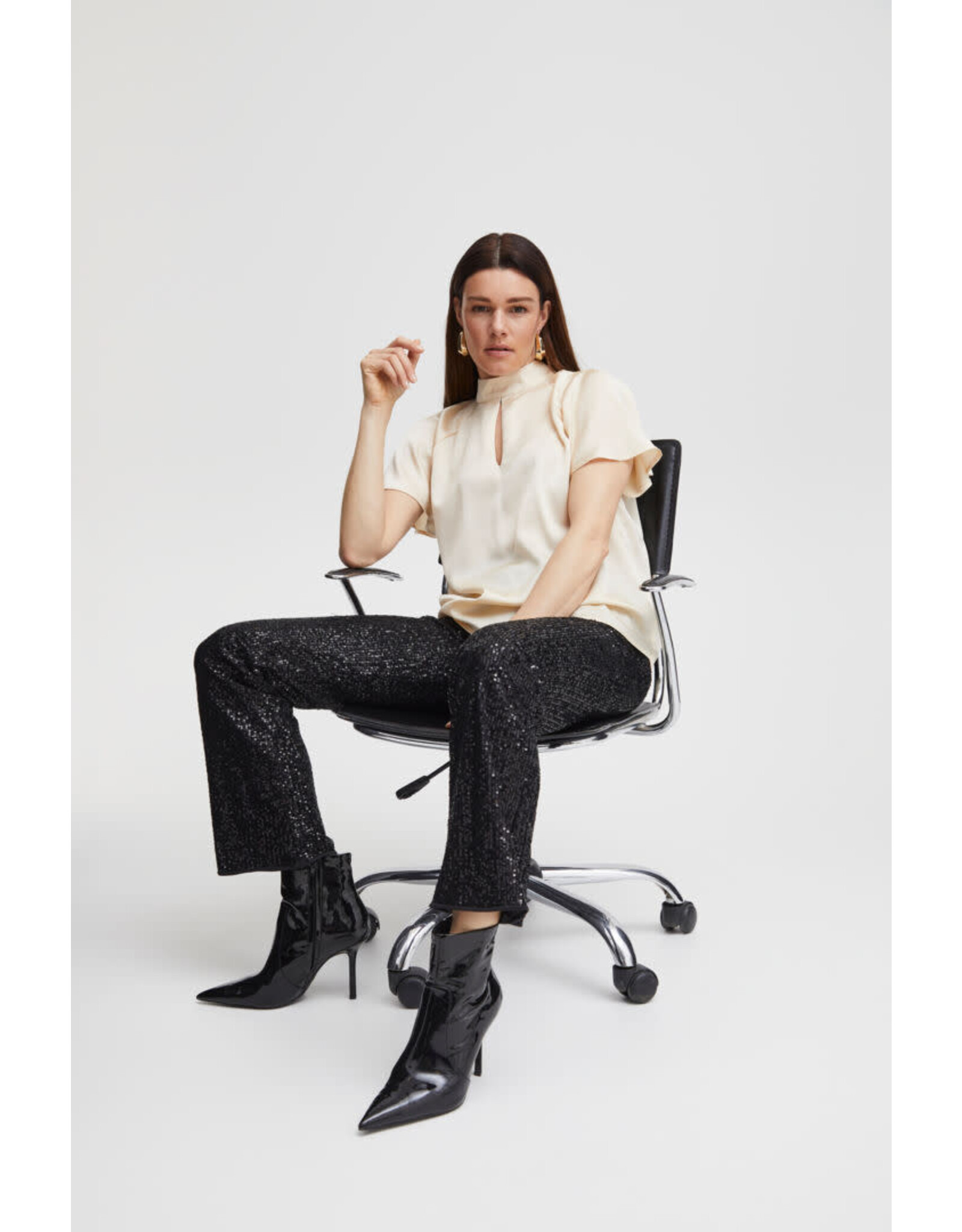 b.young b.young - Solia pants - Sequince (black)