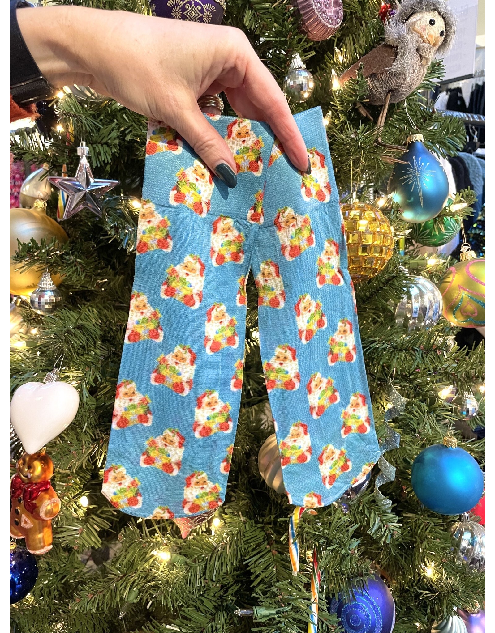 Celeste Stein - Vintage Santa anklet sock