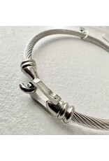 Pika & Bear Pika & Bear - Ascot Chain Bracelet with Buckle Clasp - Silver
