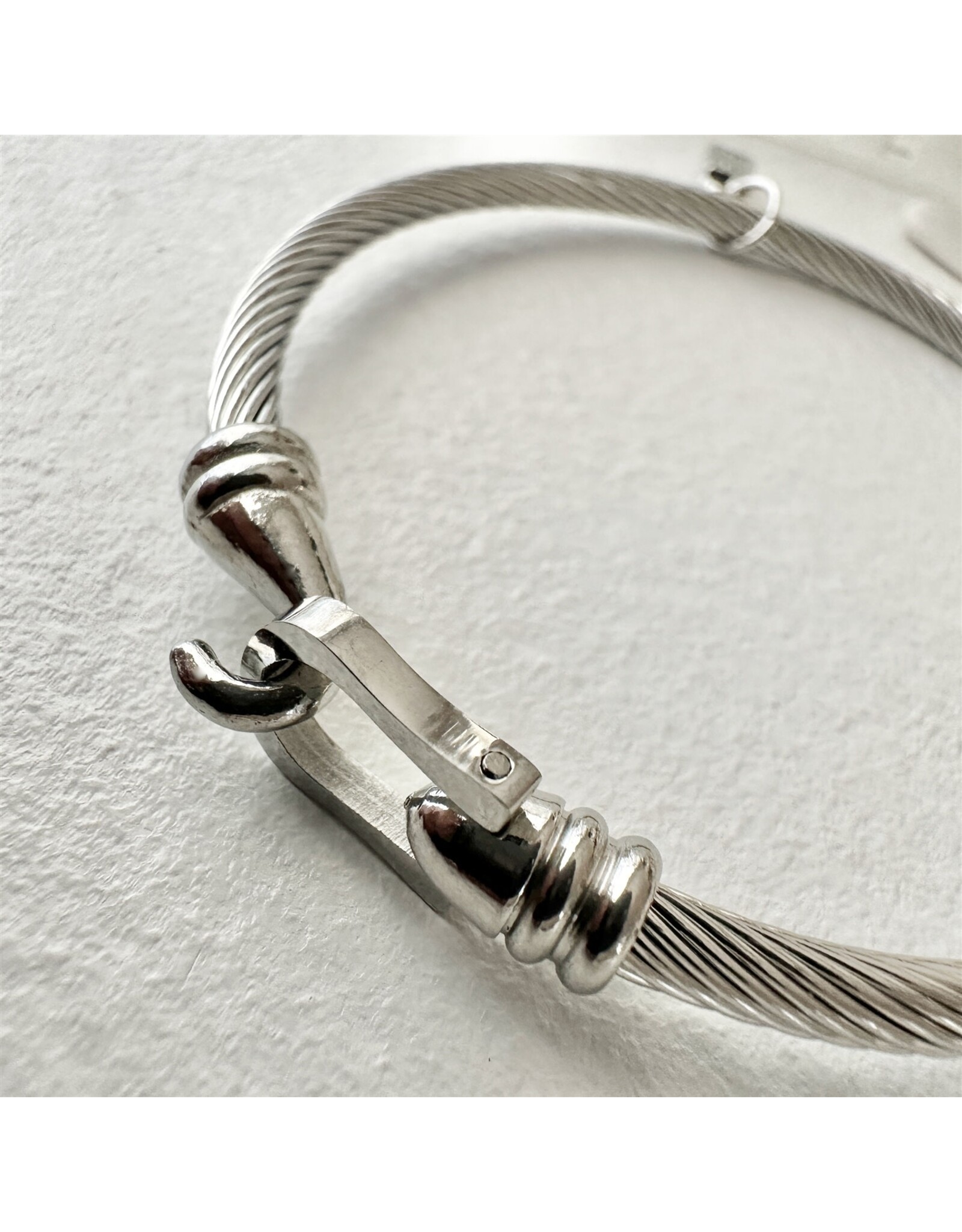 Pika & Bear Pika & Bear - Ascot Chain Bracelet with Buckle Clasp - Silver