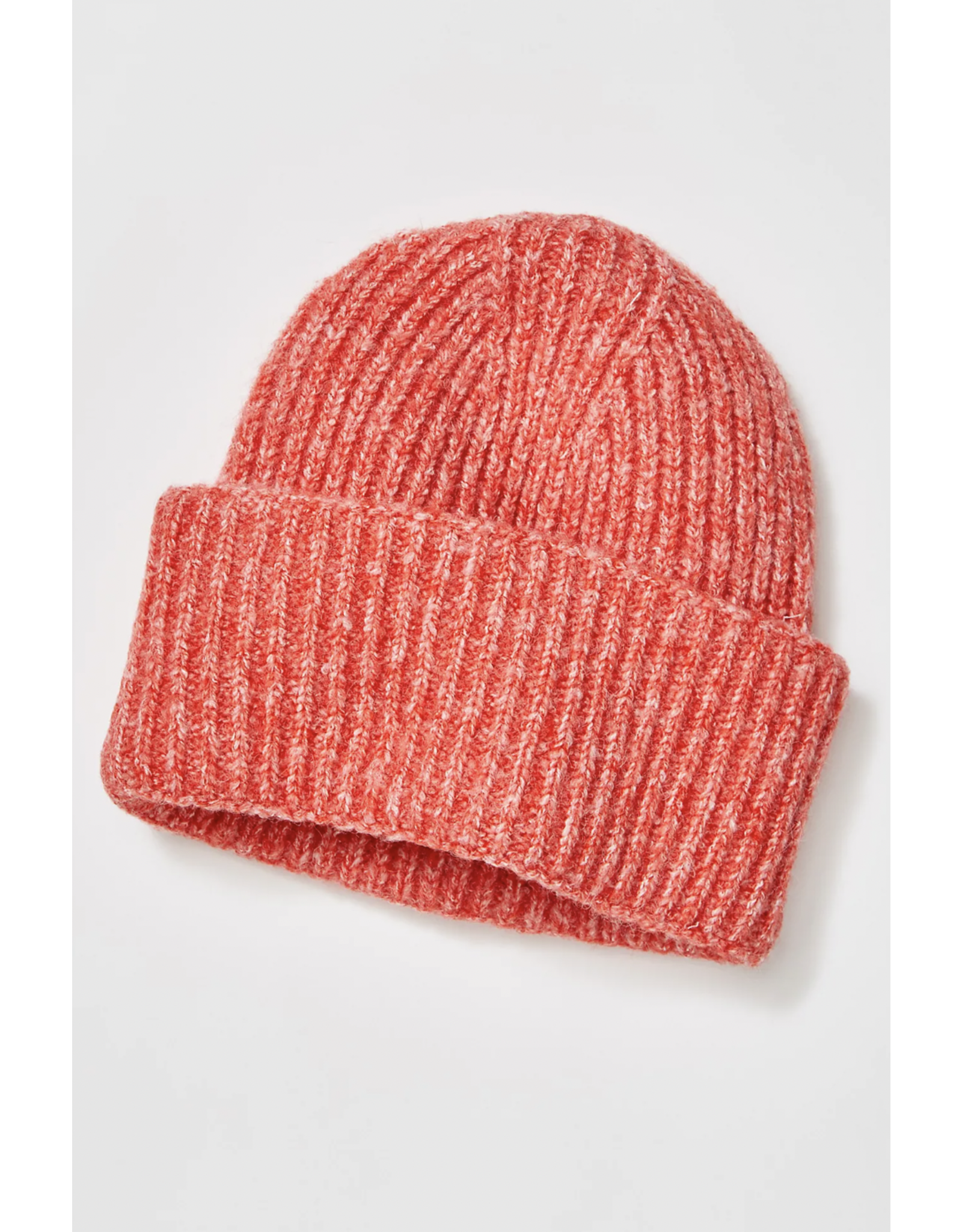 Free people Free People - Harbor Marled Ribbed Beanie (Cherry Tomato)
