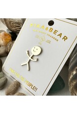 Pika & Bear Pika & Bear - "Disgruntled Citizen" Stickman Enamel Pin