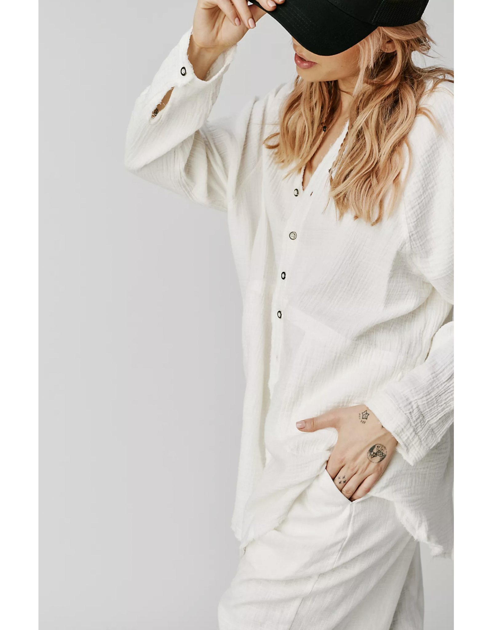 Free people Free People - Summer Daydream Button Down (White)