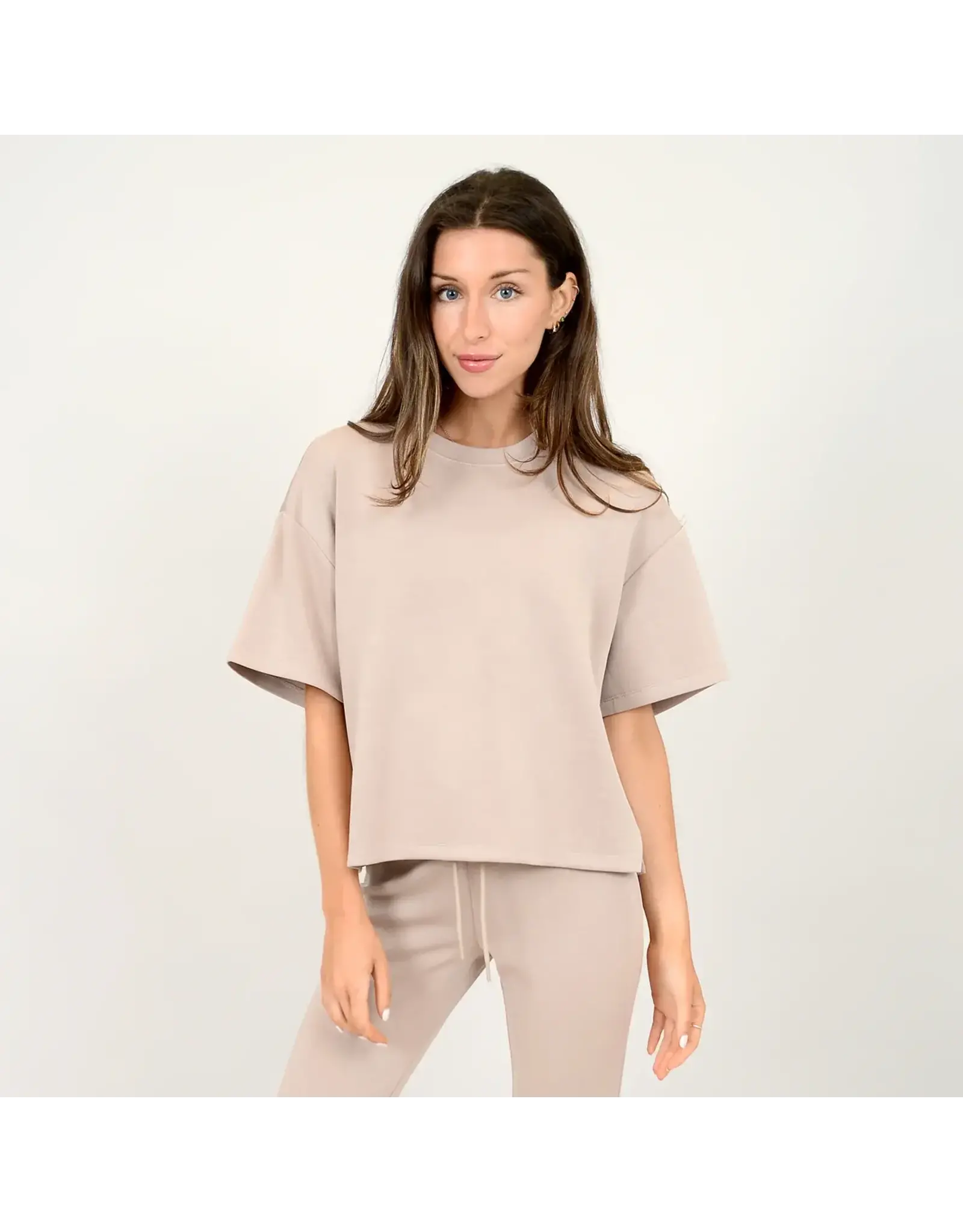 RD Style RD Style - Tess soft scuba top (Taupe)