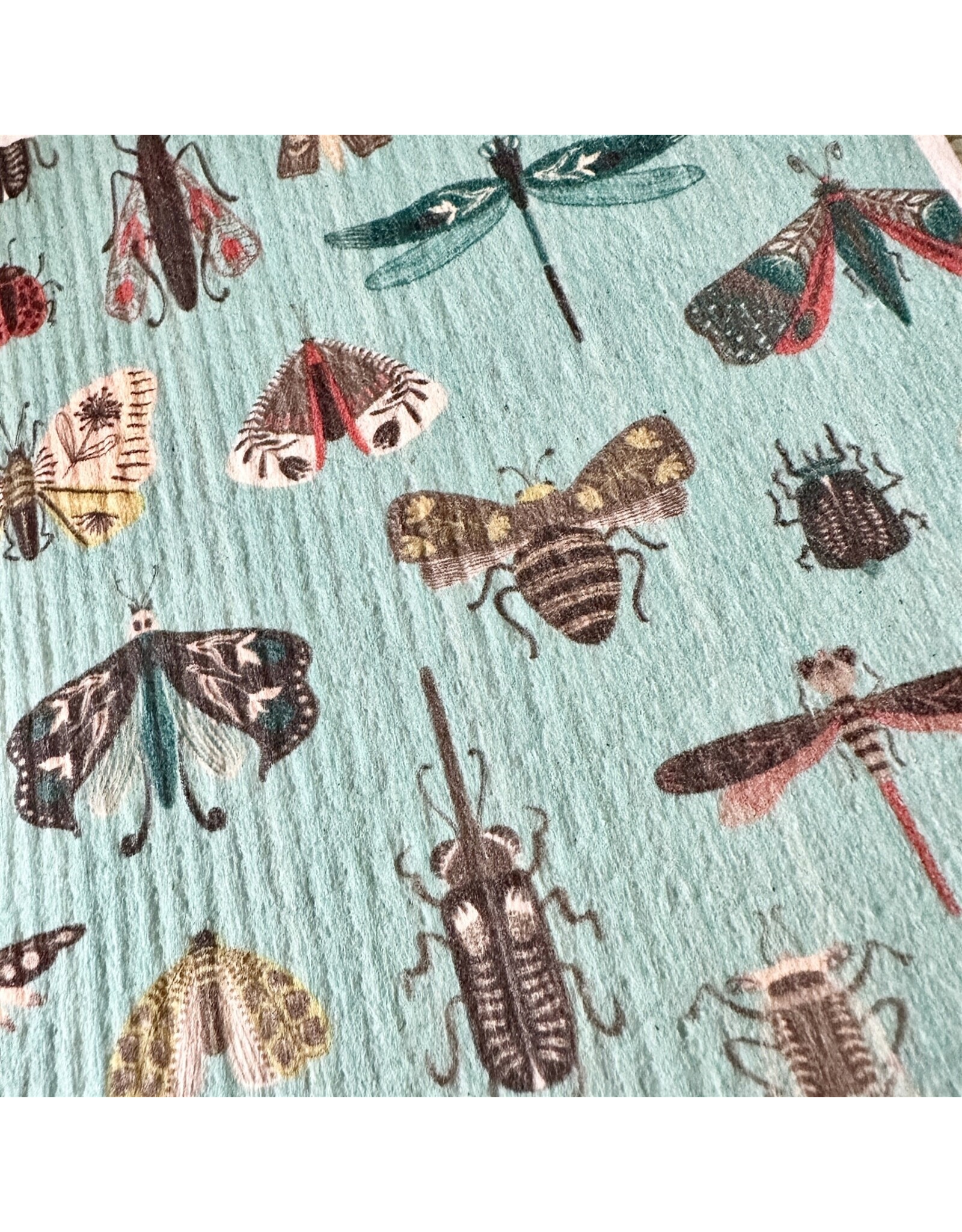 Pika & Bear Pika & Bear - "Arthropoda" Folk Insects Design Swedish Dishcloth