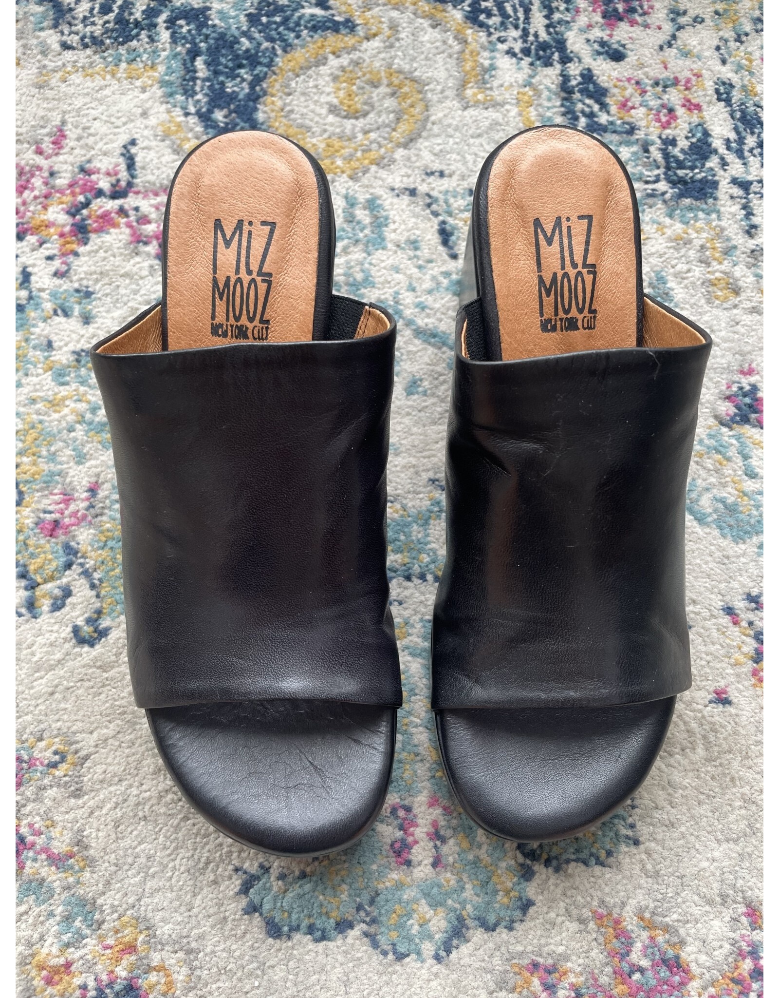 Miz Mooz Miz Mooz - Gwen heeled slide (black)