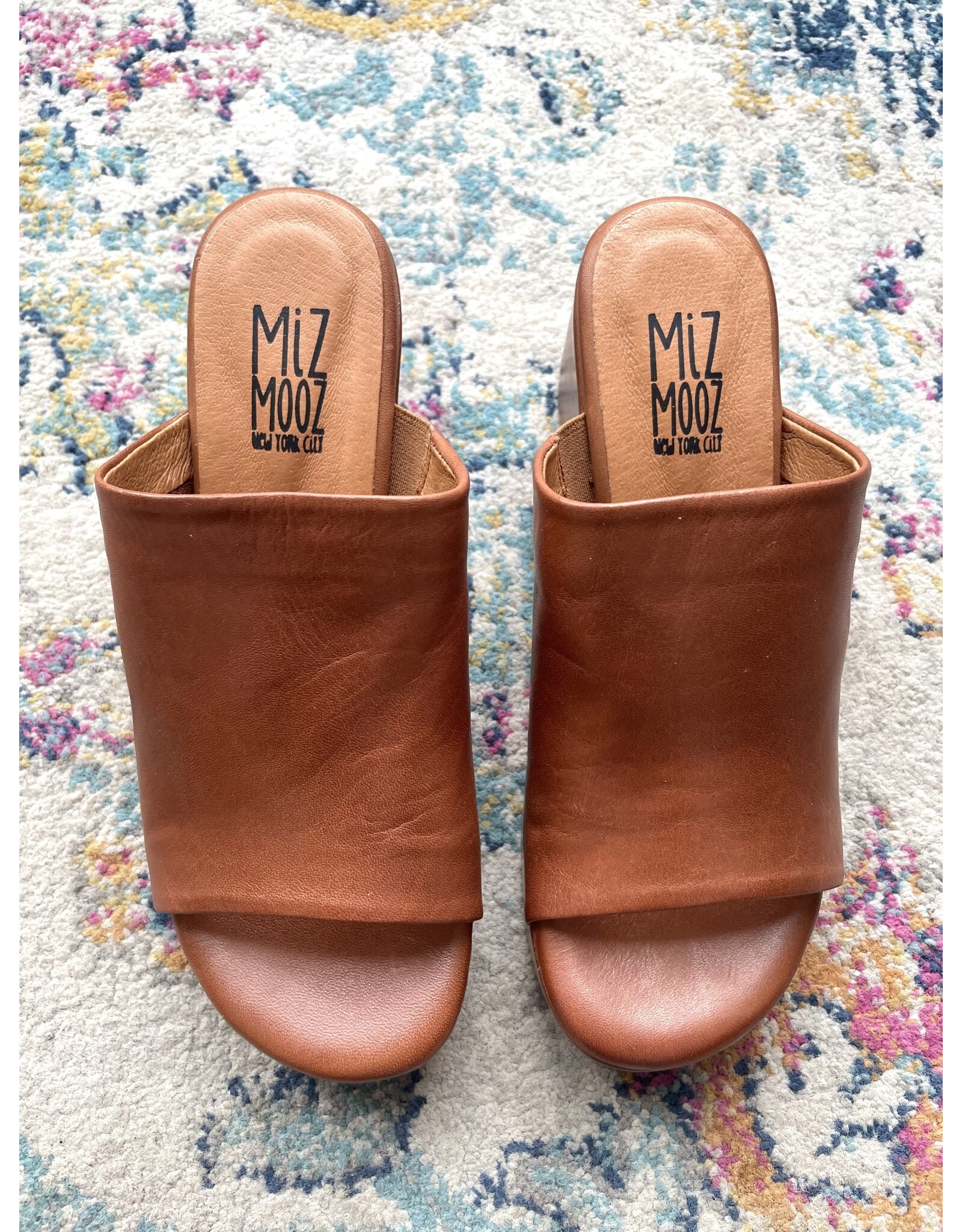 Miz Mooz Miz Mooz - Gwen heeled slide (brandy)