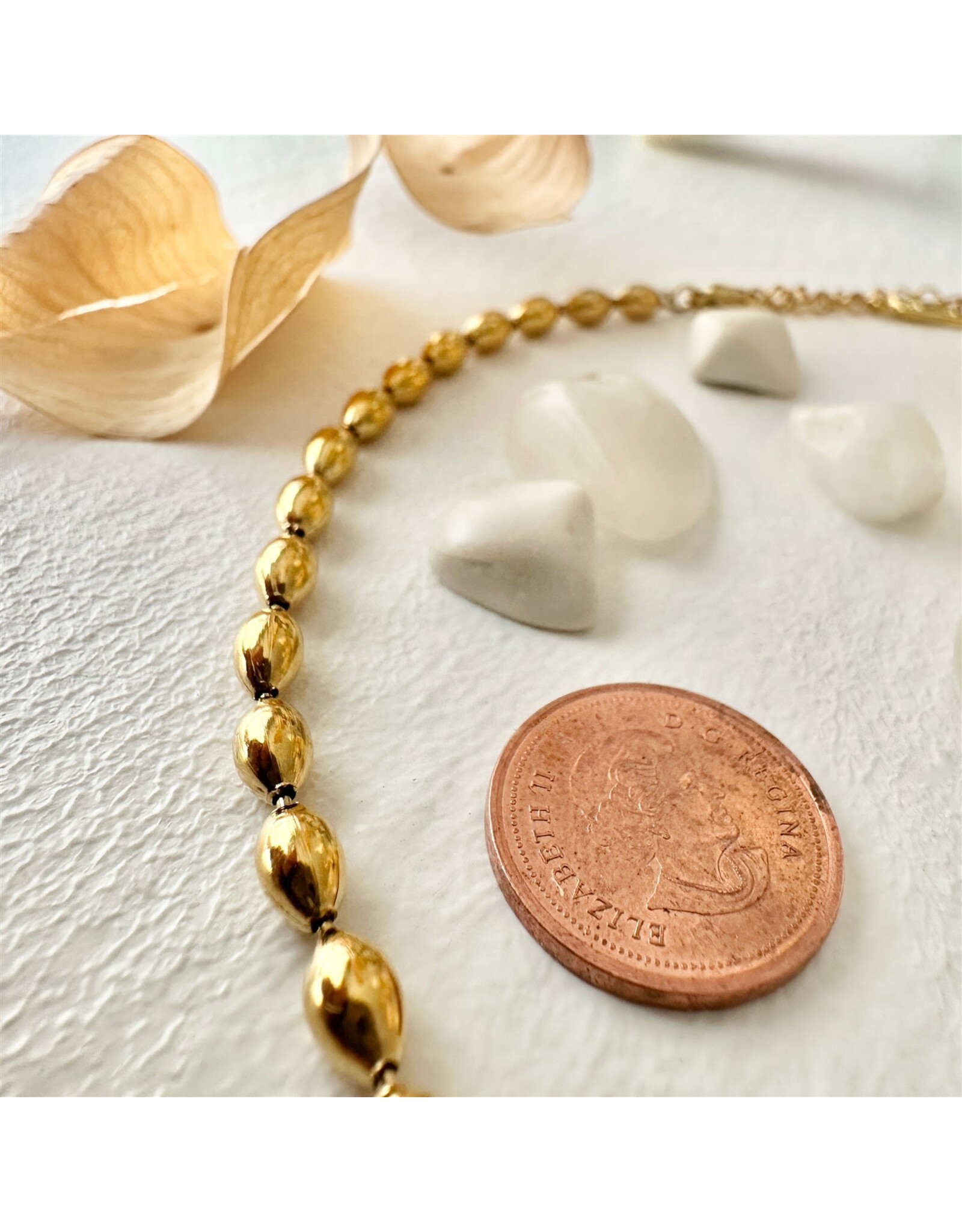 Pika & Bear Pika & Bear- Excelsa Bean Chain Necklace (Gold)