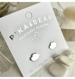 Pika & Bear Pika & Bear - Nephos Tiny Cloud Stud Earrings