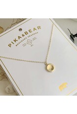 Pika & Bear Pika & Bear - Concave Medallion Charm Necklace