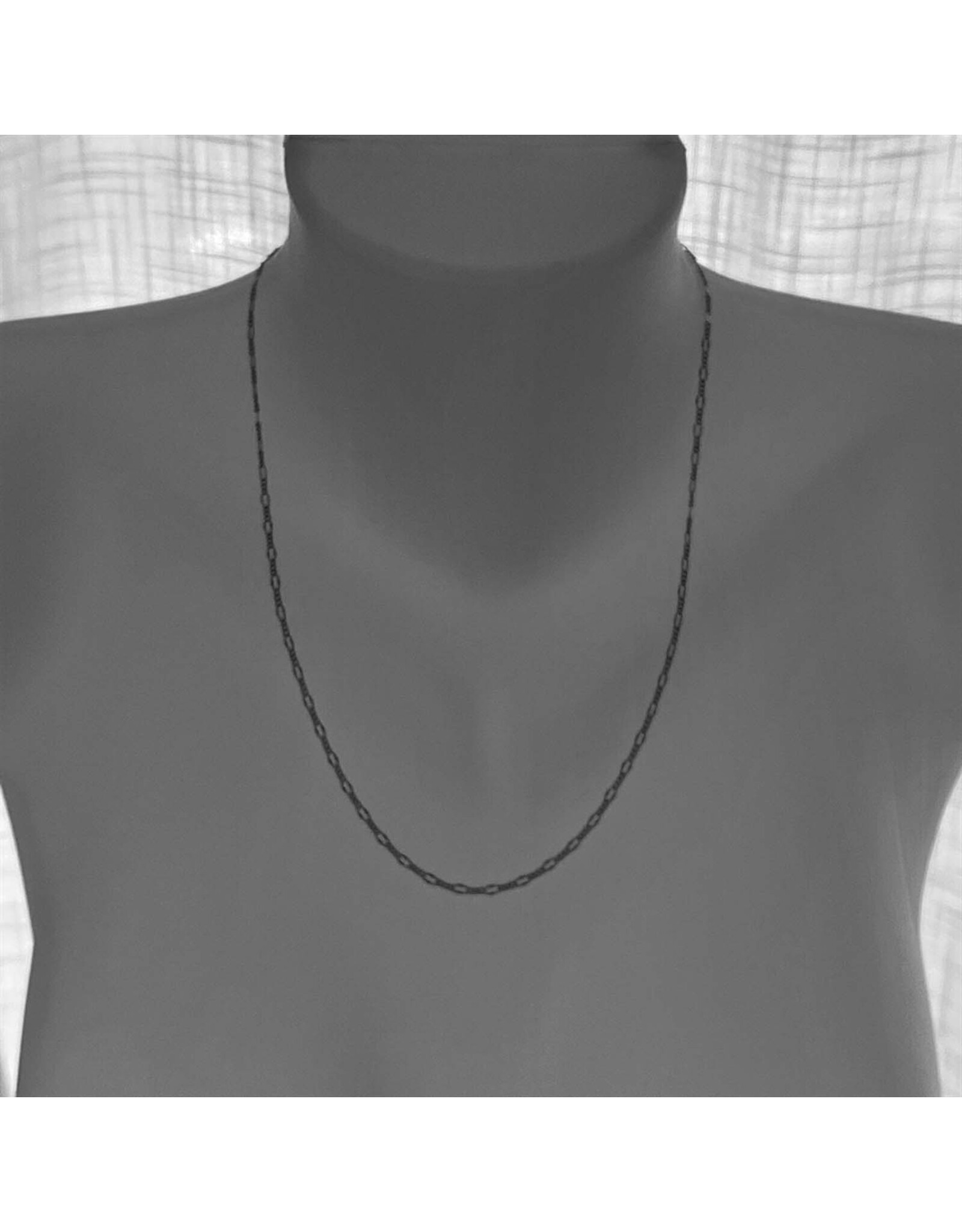 Pika & Bear Pika & Bear - Figaro Flat Link Patterned Chain Necklace