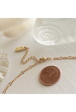 Pika & Bear Pika & Bear - Figaro Flat Link Patterned Chain Necklace