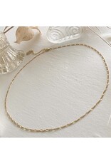 Pika & Bear Pika & Bear - Figaro Flat Link Patterned Chain Necklace
