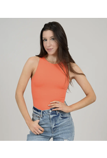 RD Style RD Style - Second Skin Roxanna crew neck bodysuit (poppy)