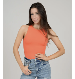 RD Style RD Style - Second Skin Roxanna crew neck bodysuit (poppy)