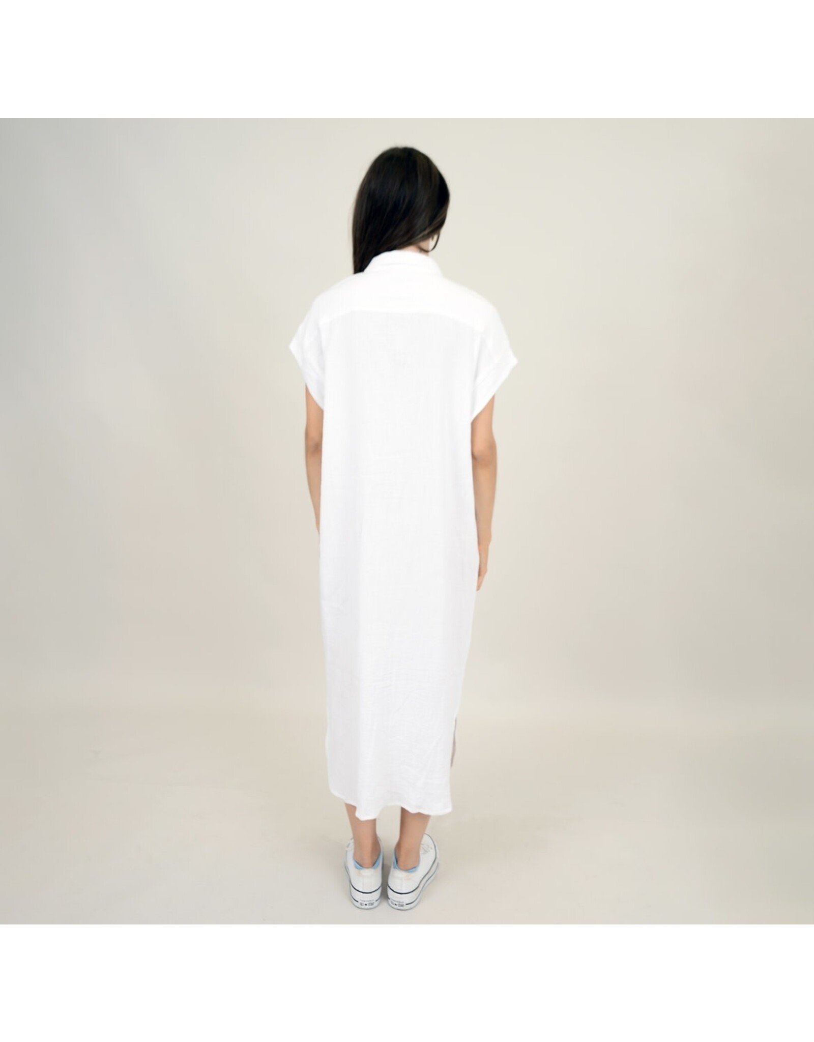 RD Style RD Style - Aira Bubble Gauze Top with Dolman Sleeves (White)