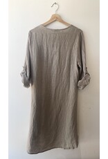 Made in Italy - 3/4 sleeve top (Taupe)