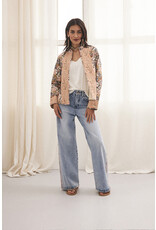 NKN Barcelona NKN Barcelona - Aretha long sleeve jacket with embroidery (Salmon)