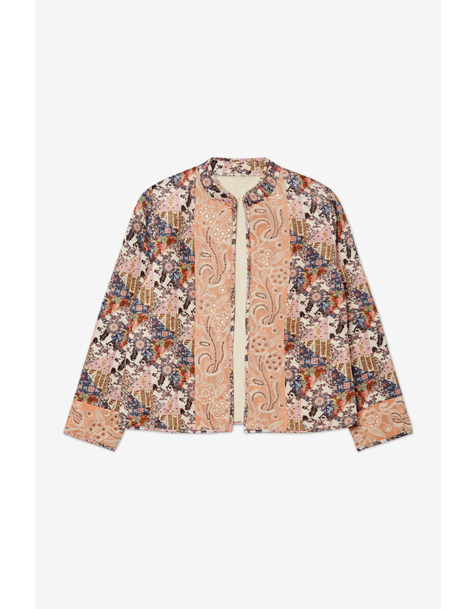 NKN Barcelona NKN Barcelona - Aretha long sleeve jacket with embroidery (Salmon)