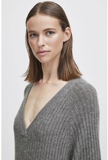 b.young b.young - Martha long dress (mid grey melange)