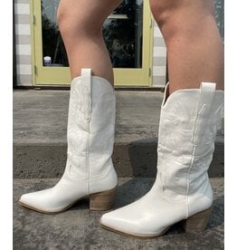 SOTD Hanan western boot (white)