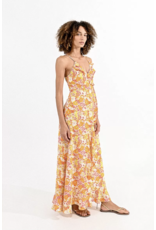Molly Bracken Molly Bracken - Maxi length dress with laced back (Pink Millie)