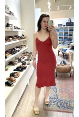 RD Style RD Style - Layla Linen Blend Shoulder Strap Dress (Red Earth)