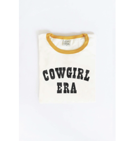 Oat Collective Oat Collective - Cowgirl Era Ringer Graphic T-Shirt (Mustard)
