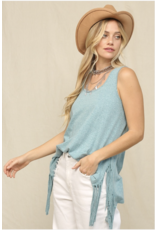 Kye Mi Jayde - Sleeveless top with side fringe