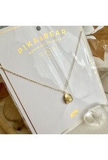 Pika & Bear Pika & Bear- "Wild Wild West" Cowboy Hat Charm Necklace in Raw Brass