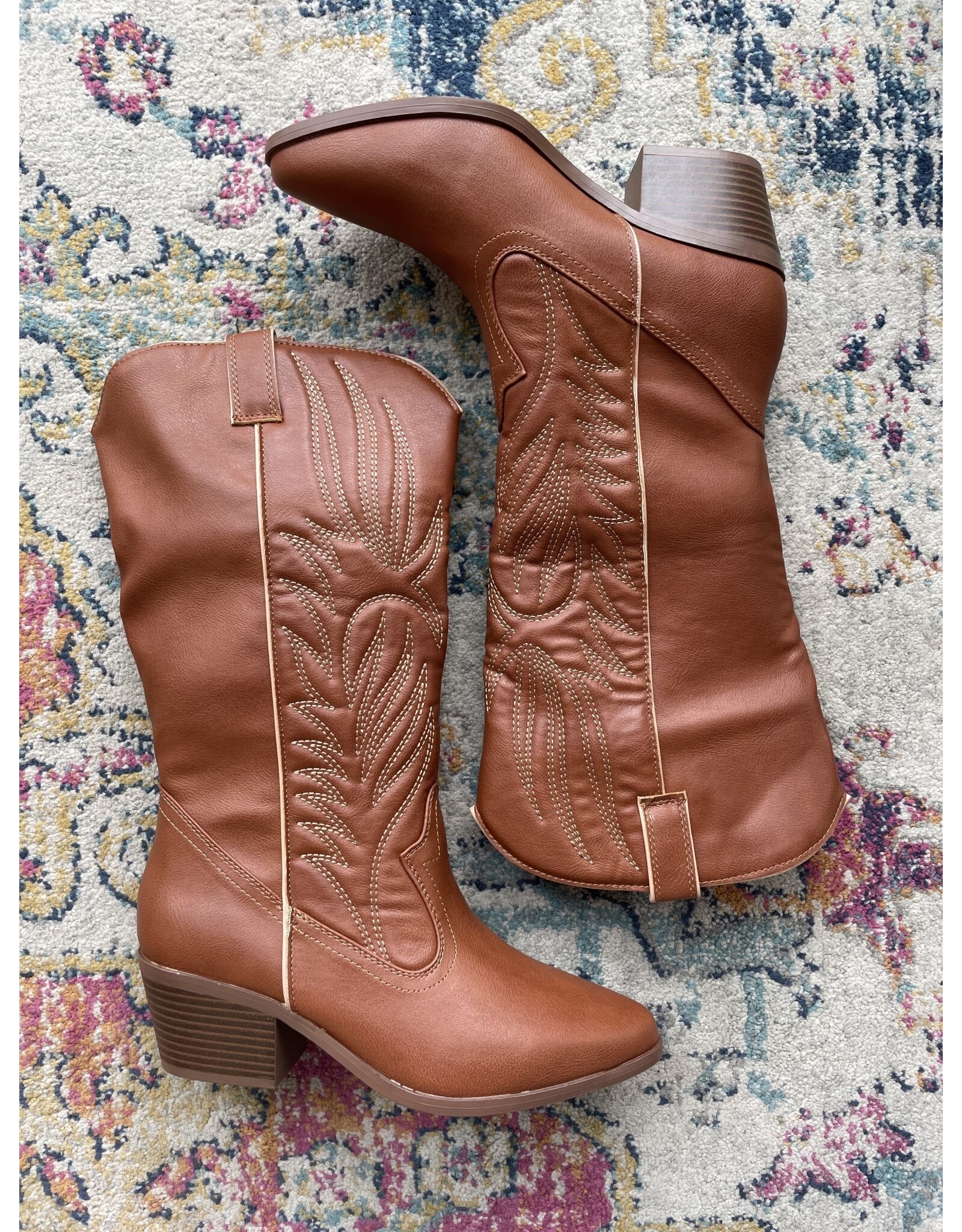 Qupid Montana western boot (chestnut)