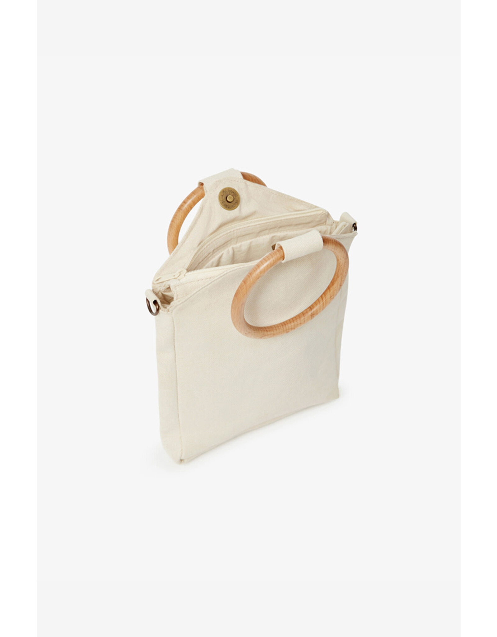 NKN Barcelona NKN Barcelona - Shell bag with wood handle (Ivory)