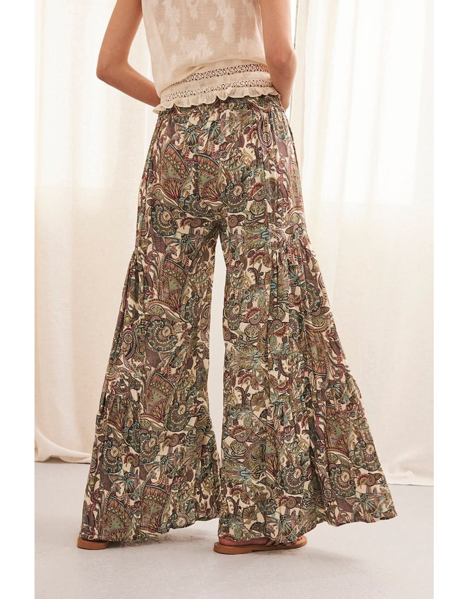 NKN Barcelona NKN Barcelona - Border print pants (Green)