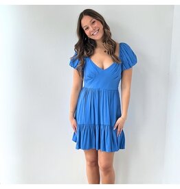 RD Style RD Style - Floret puff sleeve tiered dress (Riviera)