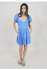 RD Style RD Style - Floret puff sleeve tiered dress (Riviera)