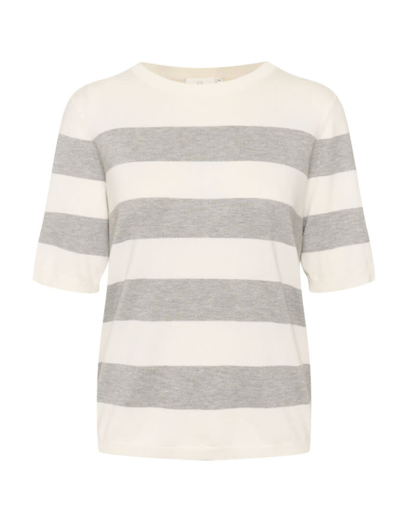 Kaffe Kaffe - Lizza stripe (Grey Melange / White)