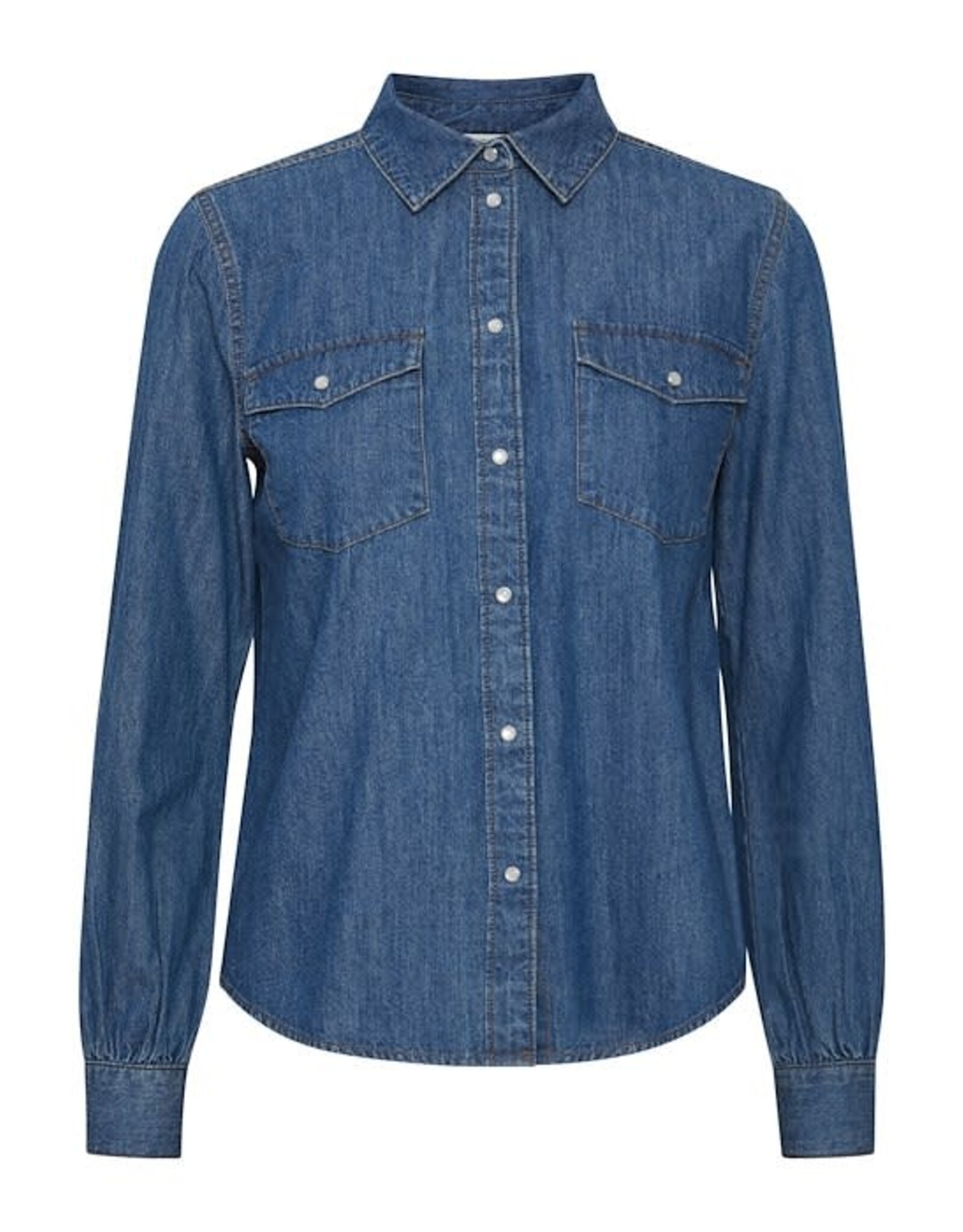 b.young b.young - Lucy denim shirt (mid blue)