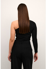 Kaffe Kaffe - Ronia asymmetric tee (black deep)