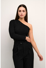 Kaffe Kaffe - Ronia asymmetric tee (black deep)