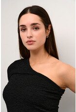Kaffe Kaffe - Ronia asymmetric tee (black deep)