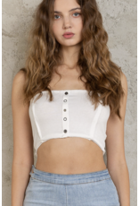POL Kai - Cropped tank (white)
