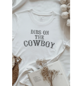 Oat Collective Oat Collective - Dibs On the Cowboy Graphic T-Shirt (Vintage White)