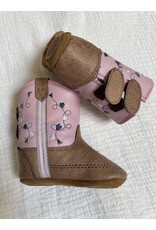 Jama Jama - Poppets Baby Cowboy Boots (Pink / Brown)