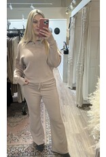 RD Style RD Style - Mailyn soft scuba half zip pullover (Taupe)