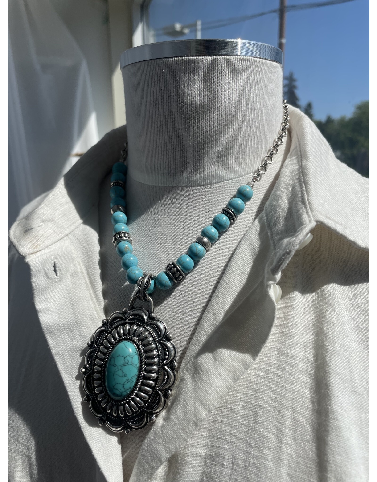 Blandice Turquoise pendant necklace