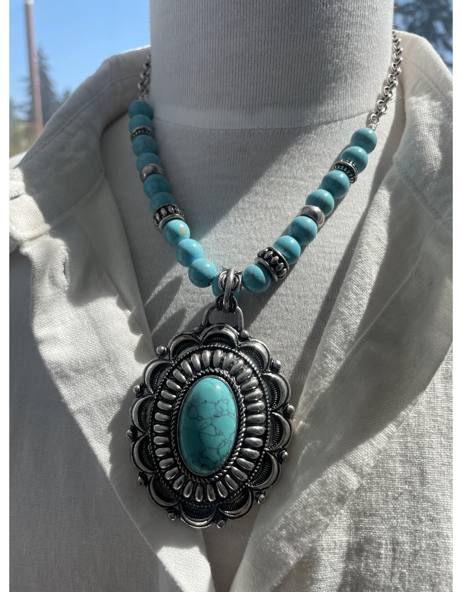 Blandice Turquoise pendant necklace