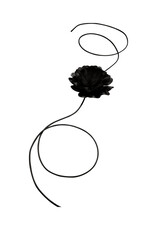 b.young b.young - Velse Flower Choker (Black)